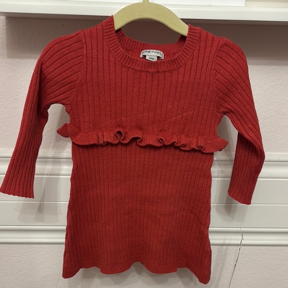 Habitual Kid lightweight knit dress 12 mo NWT